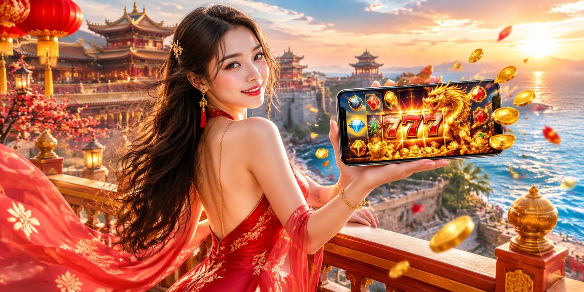 Người chơi thưởng thức máy đánh bạc tại bờ biển Huế