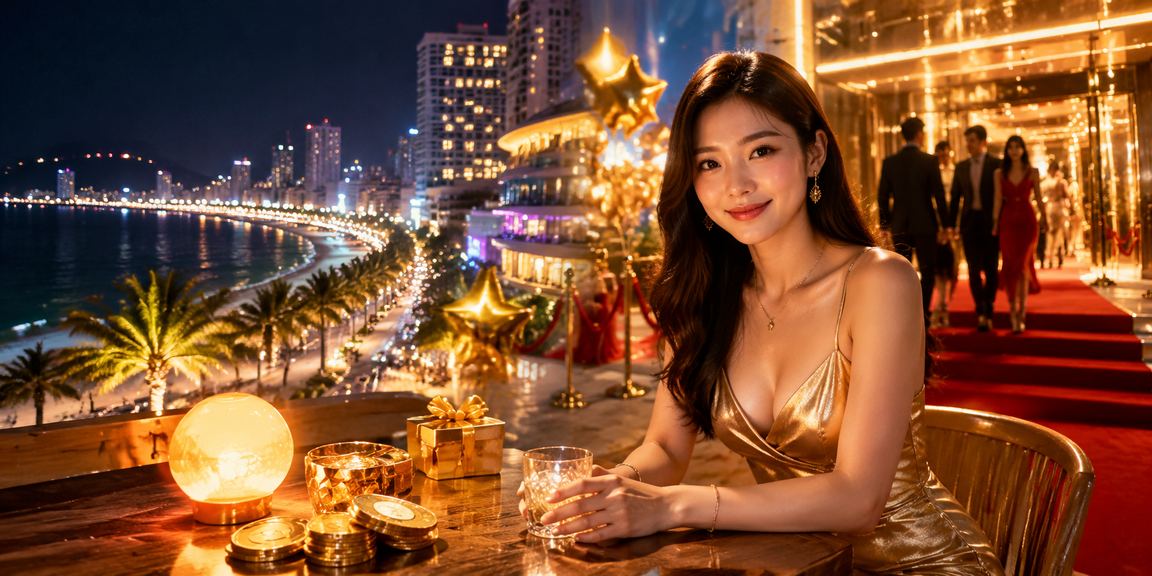Người dùng nhận thưởng VIP tại Nha Trang qua điện thoại di động bên tách cà phê