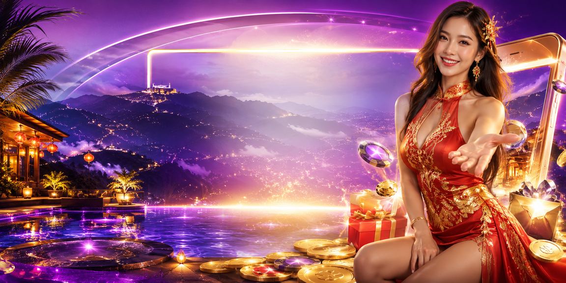 Màn hình neon sặc sỡ tại Sapa hiển thị giao diện đăng ký nhận thưởng slots